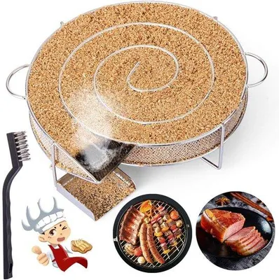 Produktbild von Runde Grillbox aus Edelstahl - Für Kugelgrills - Fleischgrillbox - Mit Roheinstellung