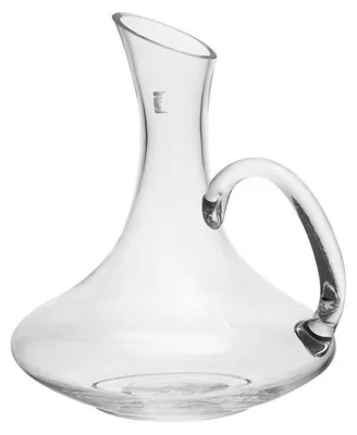 Produktbild von 1500 ml Glas-Weinkaraffe, bruchsicher, Rotweinkaraffe, durchsichtig, mit Griff (transparent)