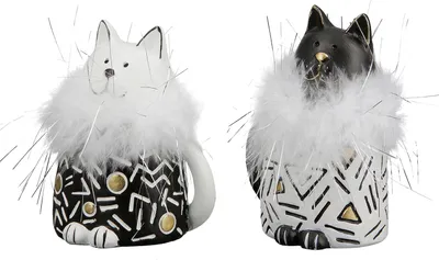 Produktbild von Gilde Poly Katze "Boa" VE 6 so 37682