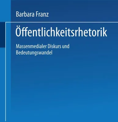 Produktbild von Öffentlichkeitsrhetorik