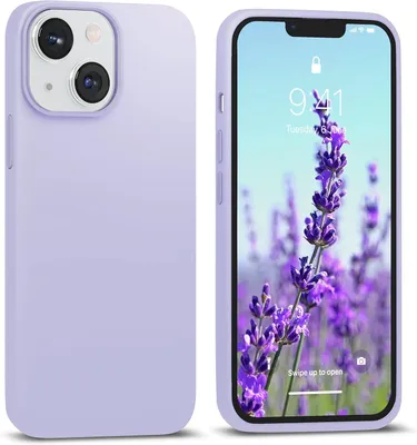 Immagine prodotto di Custodia per Apple iPhone 14 Pro Max, con retro in silicone color lilla