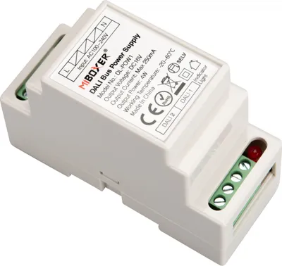 Produktbild von MiBoxer DL-POW1 DALI-Bus Stromversorgung – 16 V DC, 250 mA, DIN Hutschiene