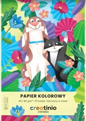Produktbild von Farbiges Papier A5/10 Blatt, 80 g, Creatinio Fol A 20