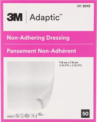Produktbild von Adaptic 7,6x7,6 cm feuchte Wundauflage 3M 2012 50 St