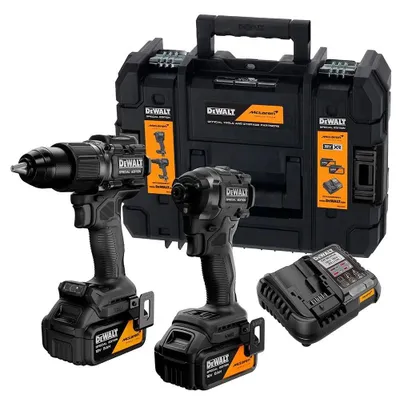 Immagine prodotto di Set di utensili a batteria DeWalt DCK2222MP2T-QW | McLaren | 18 V | 2 dispositivi | Set di 2 batterie da 5 Ah