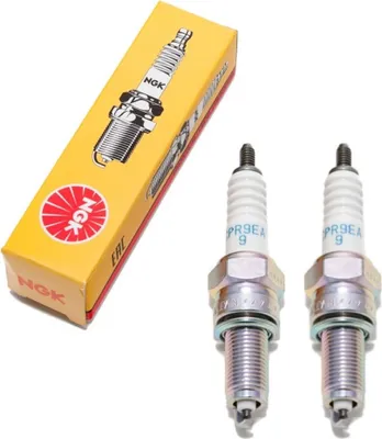 Produktbild von Zündkerzen Set NGK 2x CPR9EA-9 Zündkerze entstört, 19,0mm Langgewinde Ø 10,0mm Hex 16,0mm, Elektrodenabstand 0,90mm, Wärmewert 9, 2308