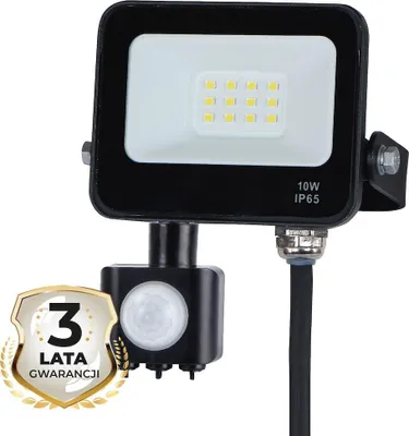 Immagine prodotto di Faretto LED 10W con sensore PIR 4000K IP65 Eko-Light