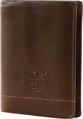 Image de CHIEMSEE Cuir porte-monnaie Leather Wallet Brown / Black marron foncé