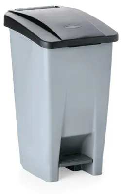 Immagine prodotto di Cestino a pedale con coperchio nero, 60 litri