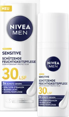Produktbild von NIVEA MEN Sensitive Schützende Feuchtigkeitspflege 50ml, LSF 30