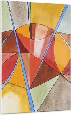 Produktbild von Bilder auf glas - Einteilig - Abstraktion modern - 70x100cm - Glasbilder - Wandbilder - Bilder - zum Aufhängen bereit - Wanddekoration aus Glas - Glas Bilder - Wandbild auf Glas - GPA70x100-3960