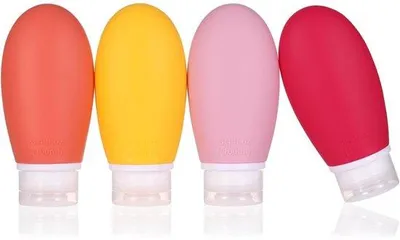 Produktbild von Famanu Reiseflaschen Set 4 Stück 100 ml - -frei, rosa