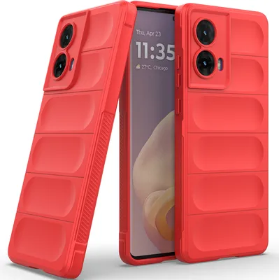 Image de Etui pour Motorola Moto G85 Soft TPU Silicone Shockproof Protective Case Rouge