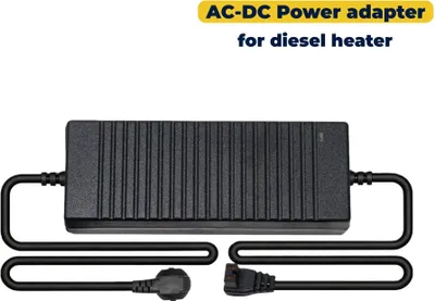 Obrázok produktu pre Napájací zdroj pre dieselové vzduchové kúrenie – adaptér AC/DC – vstup 110–240 V – výstup 12 V, 12 A – pre vzduchové kúrenie/stacionárne kúrenie v aute – čierny