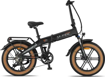 Produktbild von Altec Elektro-Faltrad Cross Fatbike Vouwfiets 20 Zoll 39 cm Unisex 7G Scheibenbremse Mattschwarz
