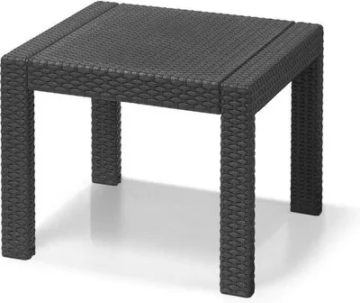 Produktbild von Famanu Gartentisch quadratisch 59 x 59 x 43 cm - Rotanlook