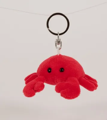 Produktbild von Schlüsselanhänger Krabbe, Kuscheltiere Stofftiere Schlüsselring Krabben Krebs