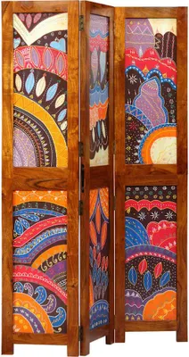 Produktbild von Raumteiler Honigbraun 105 x 1,5 x 160 cm Massivholz Akazie