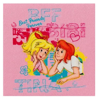 Obrázok produktu pre Bibi & Tina © Bff - Záplata, nažehľovačka, nažehľovací obrázok, nášivka, záplata, nažehľovačka, veľkosť: 6,8 x 6,8 cm