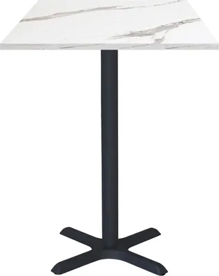 Produktbild von Stehtisch 60 x 60 cm – Modell Dina aus weißem Marmor
