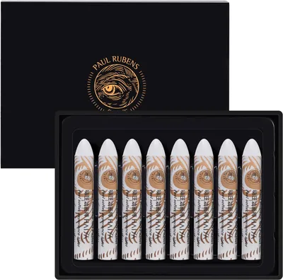 Productafbeelding van Rubens Oliepastels - 8 witte kleuren HaiYa Artist Zachte oliepastels levendig en romig - Kunstbenodigdheden voor kunstenaars - Beginners