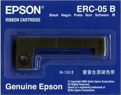 Produktbild von Epson ERC05B Farbbandkassette für M-150, M-150II, Schwarz, M-150II, Schwarz, Schwarz, China, Epson, 80 mm