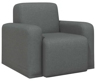 Immagine prodotto di vidaXL Poltrona in tessuto grigio scuro