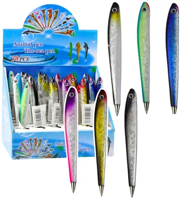 Productafbeelding van Visbalpen Glinsterende blauwe kleurinkt 12,5 cm