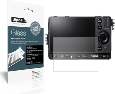 Produktbild von 2x Schutzfolie für Sigma fp L matt - Anti-Shock 9H Folie dipos Glass Kunststoffglas