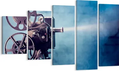 Produktbild von Bild auf Leinwand - Leinwandbild - Film projektor gedächtnis geschichte - 100x60cm - Wand Bild - Wanddeko - Leinwanddruck - Bilder - Kunstdruck - Leinwand bilder - Wandkunst - EG100x60-2671