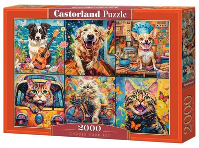 Image de Puzzle 2000 pièces Choose Your Pet 200948 Castorland