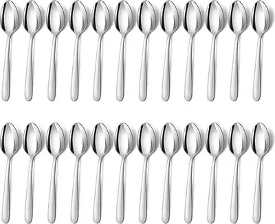 Produktbild von BEWOS Teelöffel 24 Stück, Edelstahl Kaffeelöffel 5,71 Inch(14,5cm), Espressolöffel, Dessertlöffel, Kleine Löffel Spiegelpoliert, Spülmaschinenfest, Set für Haushalte, Restaurants, Kantinen