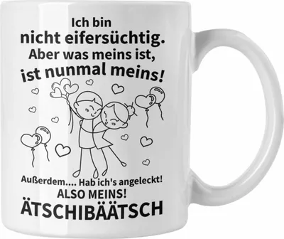 Produktbild von Trendation - Valentinstag Geschenk Freund Freundin Tasse Spruch Lustig Ich hab's Angeleckt Geschenkidee Frau Mann Spruch (Weiß)