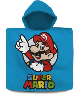 Productafbeelding van Super Mario Badponcho - 60 x 120 cm - Katoen