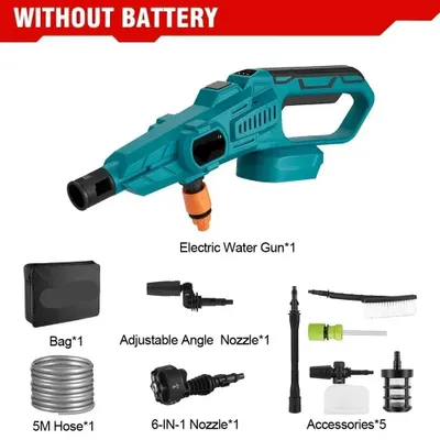 Image de Nettoyeur haute pression - Nettoyeur pour terrasses - Batterie - Électrique - 220 bars - 3500 W - Pistolet de pulvérisation sans fil
