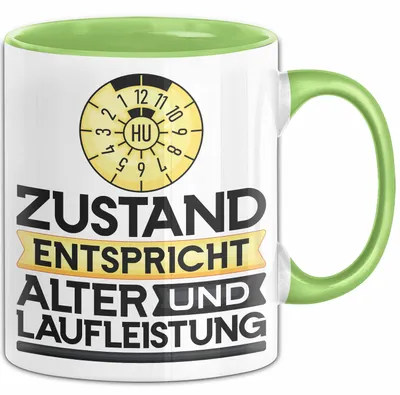 Produktbild von Alter Tasse Geschenk Lustiger Spruch Geburtstag Humor (Grün)