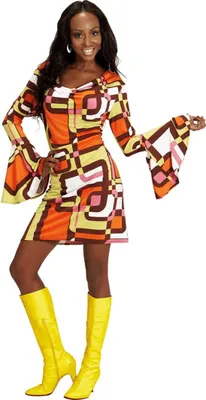 Produktbild von Kleid Groovy 70s Retro Tubes S