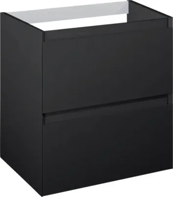 Produktbild von Jungborn Waschtischunterschrank DECEM BxHxT 600 x 635 x 458 mm Frontfarbe schwarz matt