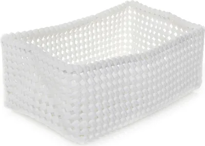 Produktbild von Flex Box Rechteck Basket, weiß, klein, 25x15x12cm