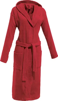 Produktbild von REDBEST Uni-Bademantel Chicago" mit Kapuze rot M"