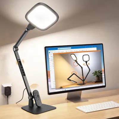 Obrázek produktu pro LED stolní lampa, 18W, 1500 lumenů, stmívatelná, s flexibilním, výškově nastavitelným ramenem
