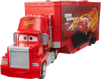 Produktbild von Disney Pixar Cars Tuning Mack Spielset, 2-in-1 Spielzeugtruck und Tuning-Station