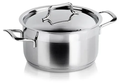 Obrázek produktu pro Nerezový hrnec s poklicí ANETT - 18 cm - objem 1–2 litry