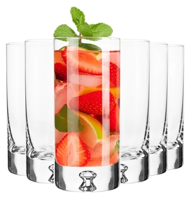 Immagine prodotto di Bicchieri long drink KROSNO, capacità 300 ml, set da 6, bicchieri alti
