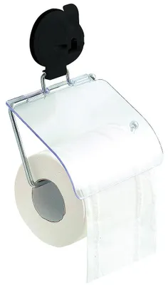 Produktbild von Eurotrail Toilettenpapierhalter ETKW8036-0400 Saugnapf 21x16 cm anthrazit