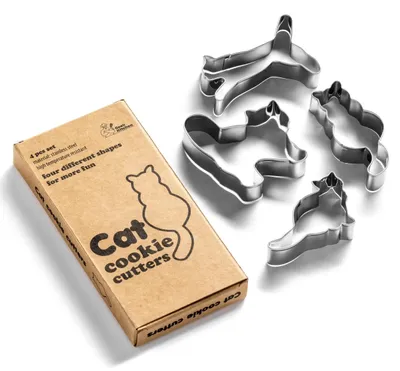 Produktbild von Katzen-Ausstechformen – Backformen, 4-teilig