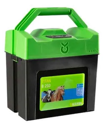 Produktbild von Kerbl Weidezaungerät Titan B250 Batteriegerät, Zaungerät für Pferde etc.