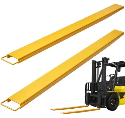 Produktbild von VEVOR Gabelstapler Gabelverlängerungen, 60" Länge 4,5" Breite, Schwerlast-Kohlenstoffstahl Gabelverlängerungen für Gabelstapler, 1 Paar Gabelstaplerverlängerungen, Industrielle Gabelstapler Gabelaufsätze für Gabelstapler, Gelb, 4.5 in-b, 84 inch-a