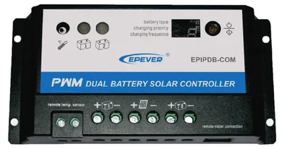 Solarladeregler 20A 12V/24V Duo-Batterie LED