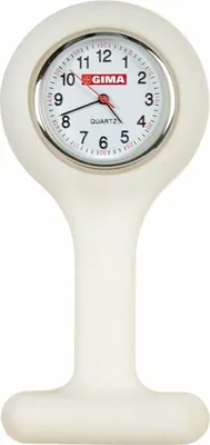 Obrázok produktu pre GIMA Nursing, Ošetrovateľské hodinky silikónové, biele